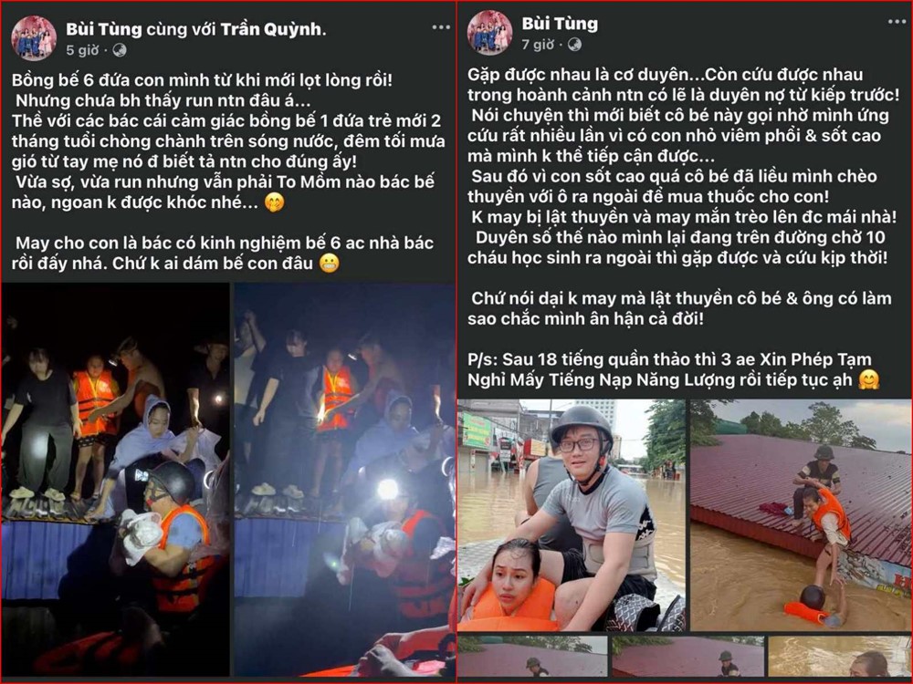 Đội cứu trợ lũ lụt ở Thái Nguyên: Dầm mình hàng chục tiếng trong nước, không khuất phục trước lũ dữ - ảnh 2