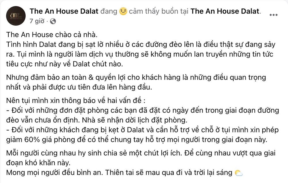 Loạt khách sạn, homestay Đà Lạt thông báo tin khẩn - ảnh 5