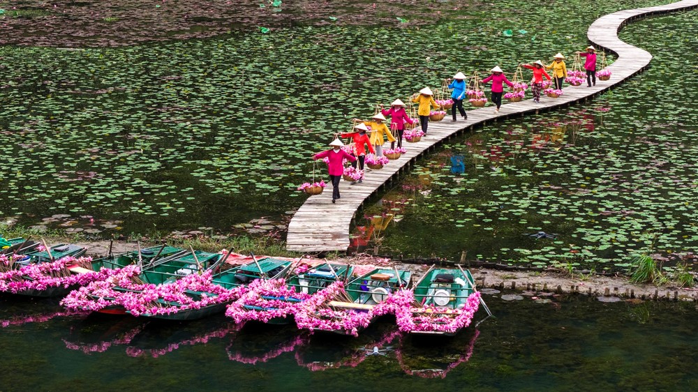 Cách Hà Nội hơn 90km có con sông được mệnh danh là 'không có bờ', mùa nào cũng đẹp nên thơ - ảnh 5