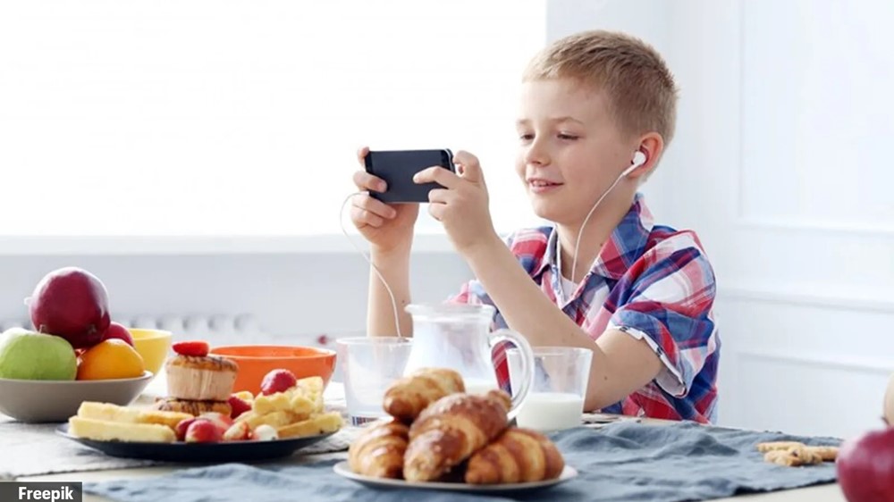 Vừa ăn vừa xem tivi, điện thoại khiến bạn dễ tăng cân, béo phì - ảnh 1