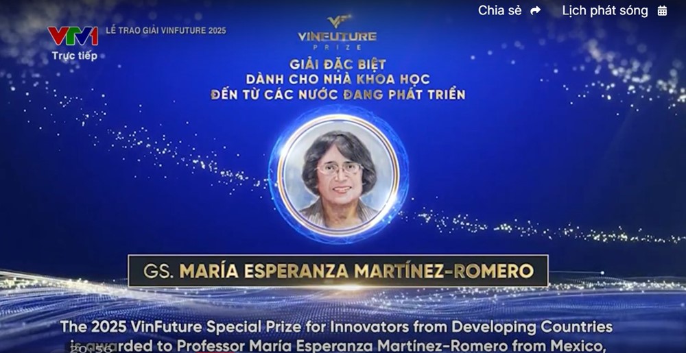 Nữ Giáo sư được xướng tên đầu tiên tại VinFuture 2025, là chủ nhân của giải thưởng gần 13 tỷ - ảnh 1