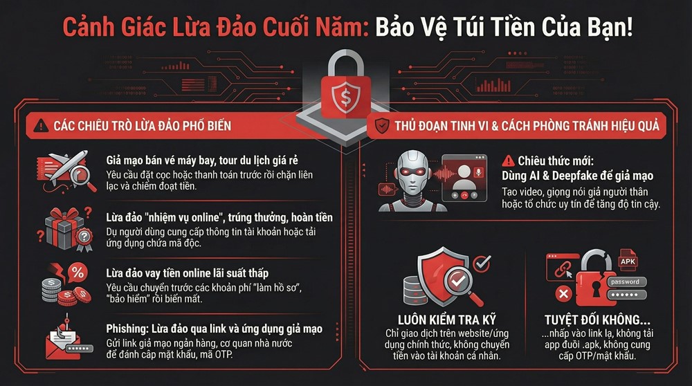 4 bẫy lừa đảo tinh vi dịp cuối năm, người dân tuyệt đối không làm những điều này - ảnh 1