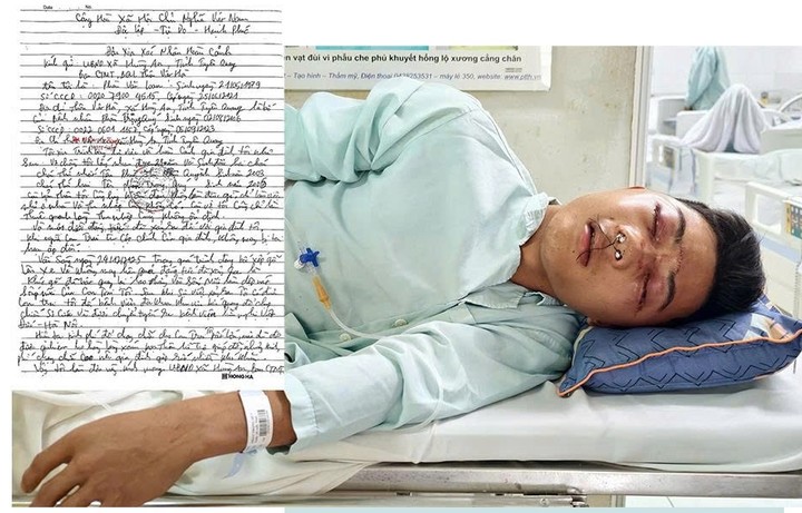 Chàng trai 19 tuổi phải giành giật sự sống sau tai nạn khi đang đi vác gỗ thuê, 20 triệu vay mượn vẫn không đủ viện phí - ảnh 1