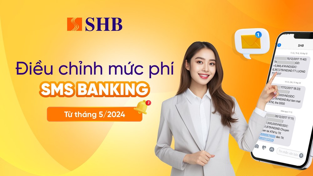 Một ngân hàng điều chỉnh mức phí SMS Banking - ảnh 1