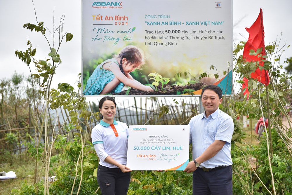 Abbank thành công gây quỹ 50.000 cây gỗ lớn cho các gia đình khó khăn tỉnh Quảng Bình - ảnh 1