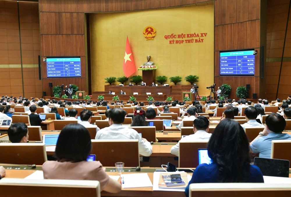 Luật Thủ đô (sửa đổi) được Quốc hội thông qua, có hiệu lực thi hành từ ngày 1/1/2025