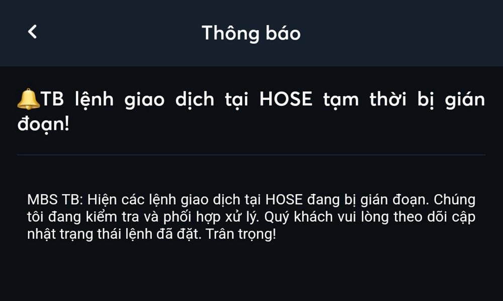 HoSE lên tiếng vì sự cố mất điện - ảnh 2