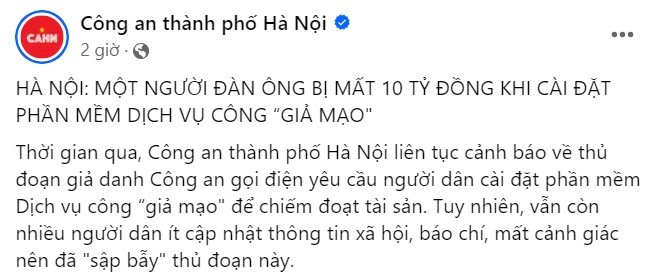 Mất 10 tỷ đồng khi “sập bẫy” cài đặt phần mềm dịch vụ công giả mạo - ảnh 1