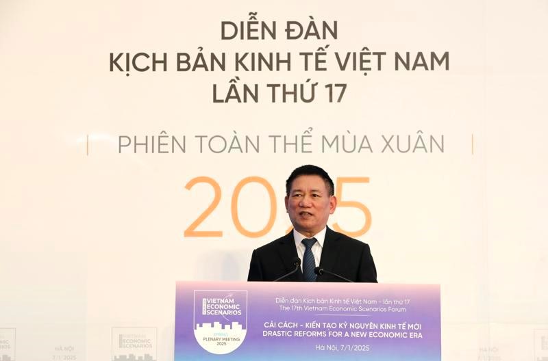 Ph&oacute; Thủ tướng Ch&iacute;nh phủ Hồ Đức Phớc ph&aacute;t biểu tại Diễn đ&agrave;n. Ảnh: Khắc Ki&ecirc;n