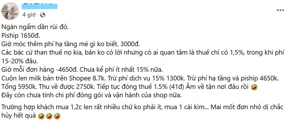 Shopee thu phí hạ tầng 3.000 đồng/đơn hàng từ 1/7, cộng đồng nhà bán hàng phản ứng mạnh - ảnh 3