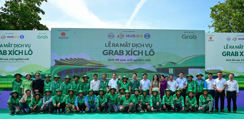 Grab chính thức thử nghiệm dịch vụ Grab Xích Lô tại Huế - ảnh 1