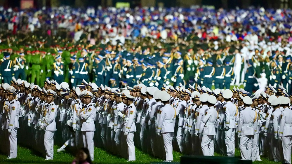 Cập nhật: Các khối diễu binh, diễu hành đã sẵn sàng tổng duyệt tại Quảng trường Ba Đình - ảnh 11