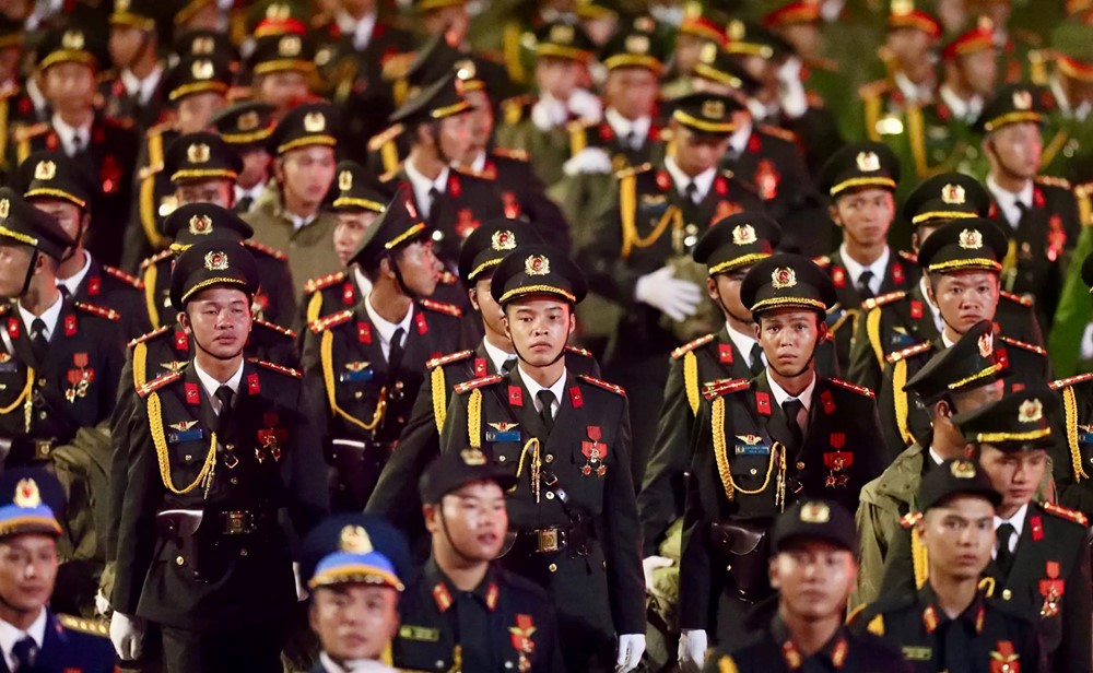 Cập nhật: Các khối diễu binh, diễu hành đã sẵn sàng tổng duyệt tại Quảng trường Ba Đình - ảnh 13