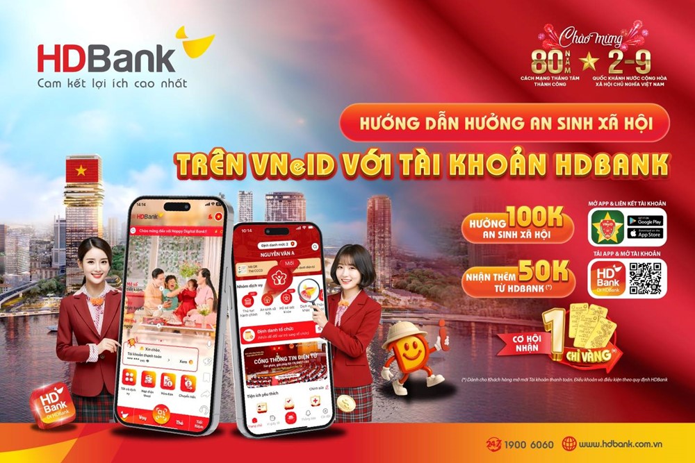 Ngân hàng chơi lớn, đua tặng tiền, vàng cho khách hàng liên kết VNeID - ảnh 2