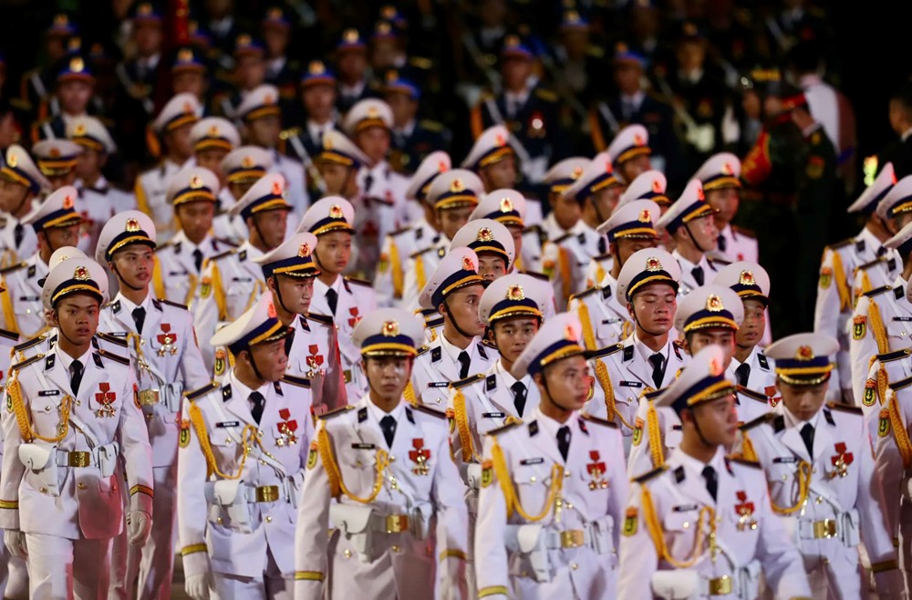 Cập nhật: Các khối diễu binh, diễu hành đã sẵn sàng tổng duyệt tại Quảng trường Ba Đình - ảnh 12