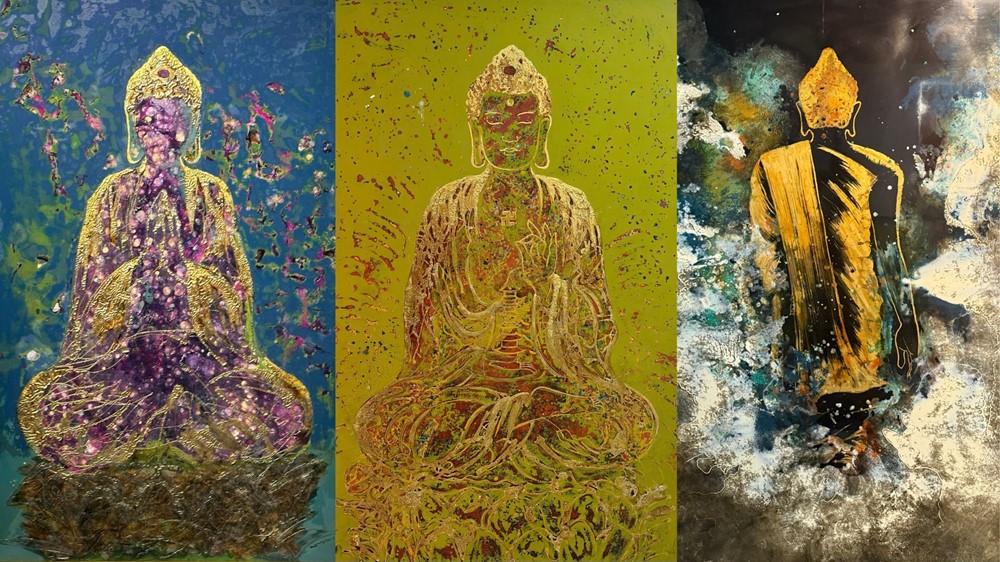 “Tái Sinh”: 19 bức sơn mài đánh dấu chặng đường mới của Họa sỹ Hùng Rô  - ảnh 2