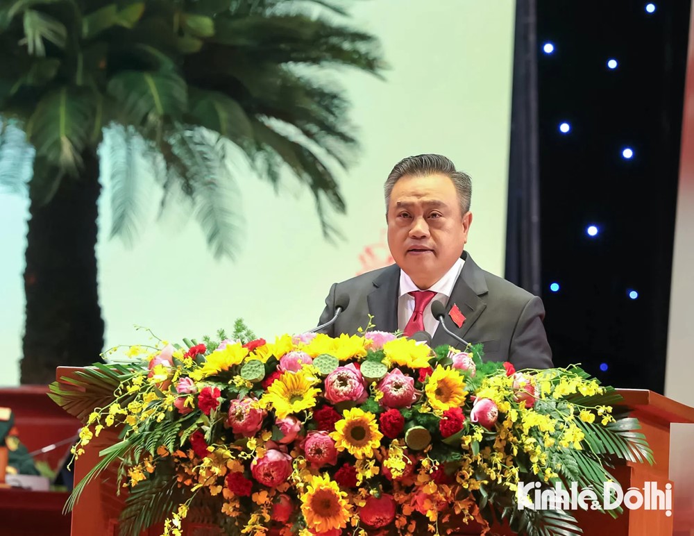 Toàn cảnh phiên khai mạc Đại hội đại biểu Đảng bộ Thành phố Hà Nội lần thứ XVIII, nhiệm kỳ 2025-2030 - ảnh 6