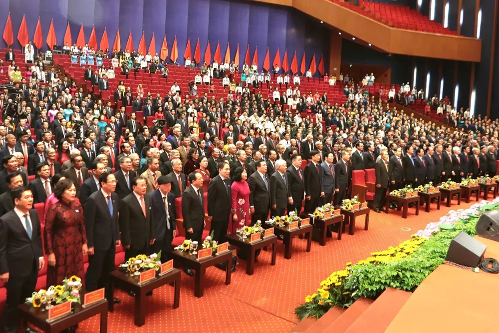 Khai mạc trọng thể Đại hội đại biểu Đảng bộ Thành phố Hà Nội lần thứ XVIII, nhiệm kỳ 2025 - 2030 - ảnh 4