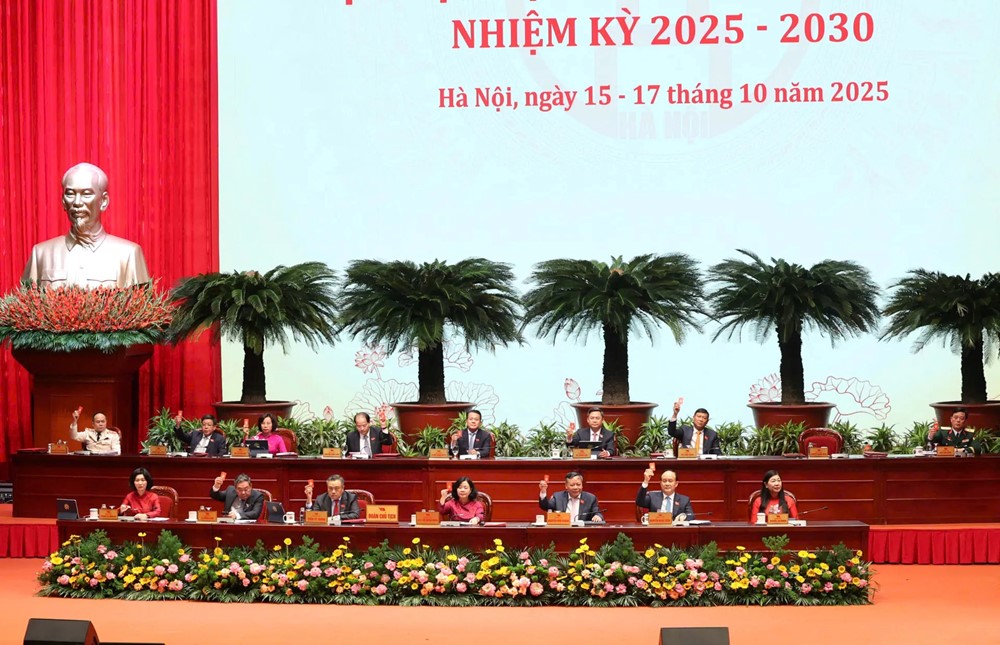 Đại hội đại biểu Đảng bộ Thành phố Hà Nội lần thứ XVIII, nhiệm kỳ 2025 - 2030 thành công tốt đẹp - ảnh 7