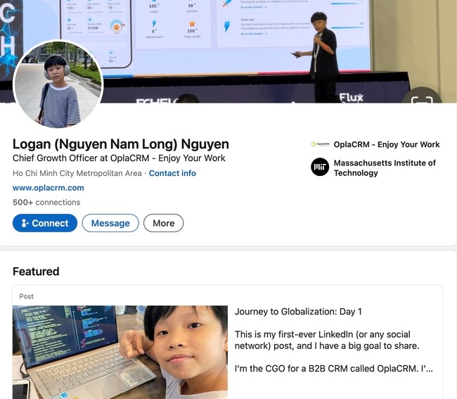 Cậu bé Việt 13 tuổi làm Giám đốc, đạt điểm tuyệt đối 2 kỹ năng IELTS, học lớp 4 khả năng lập trình ngang sinh viên năm cuối đại học - ảnh 3