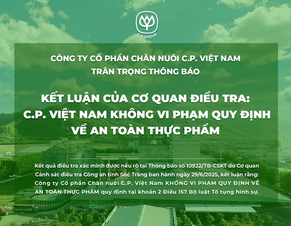 Công bố kết quả điều tra vụ C.P. Việt Nam bị tố bán heo bệnh: Không khởi tố vụ án hình sự - ảnh 2
