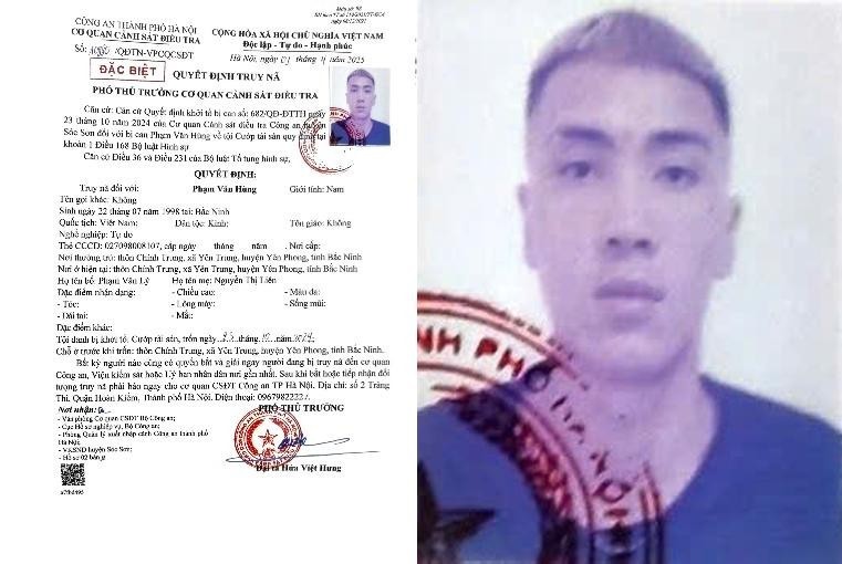 Đề nghị ai biết thông tin của Phạm Văn Hùng khẩn trương báo Công an qua SĐT: 0967.982.222 - ảnh 1