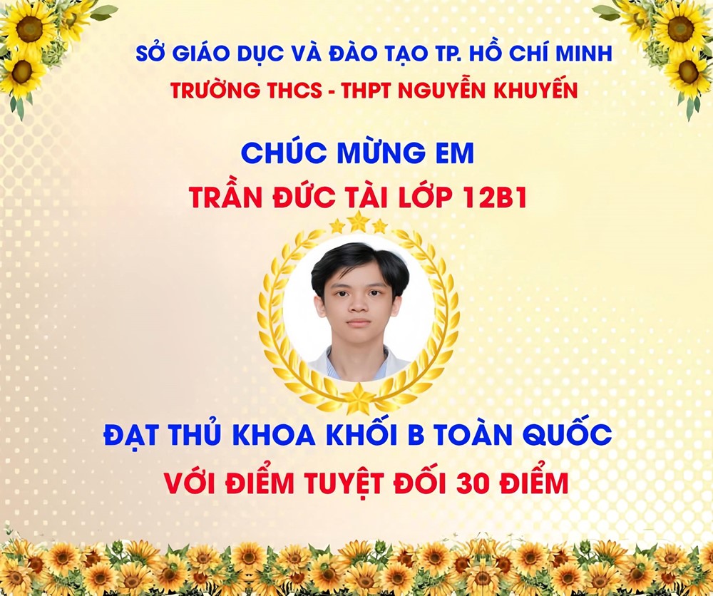 Chân dung Thủ khoa duy nhất đạt điểm tuyệt đối 30/30 khối B năm 2025, là học sinh trường tư - ảnh 1
