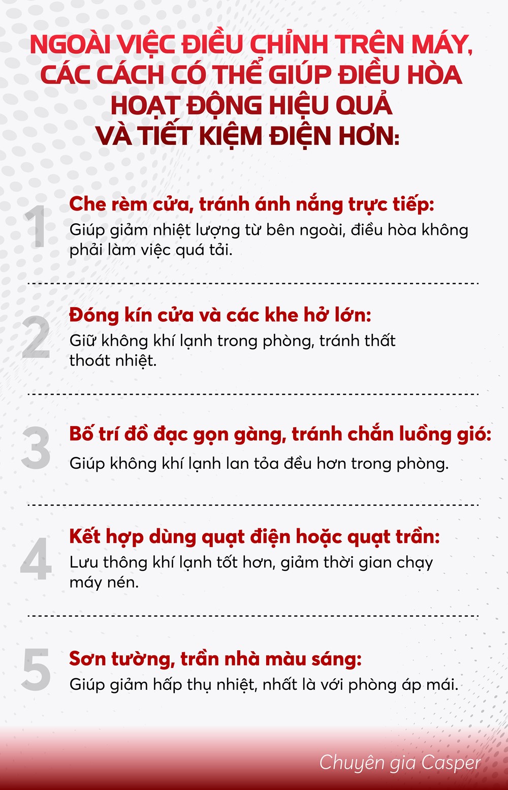 Chuyên gia Casper hướng dẫn cách dùng điều hòa 'lý tưởng' để vừa tiết kiệm, vừa tốt cho sức khỏe - ảnh 7