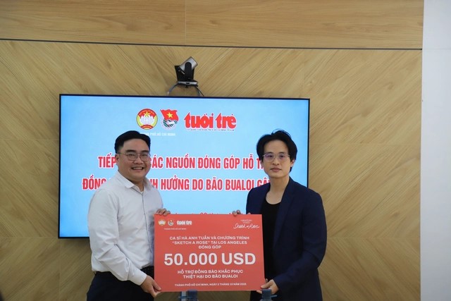 Ca sĩ Hà Anh Tuấn ủng hộ hơn 1,3 tỷ đồng giúp đồng bào khắc phục hậu quả sau bão số 10 - ảnh 1