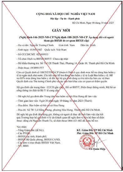 Bảo hiểm xã hội phát cảnh báo quan trọng, người dân cần hết sức thận trọng - ảnh 1