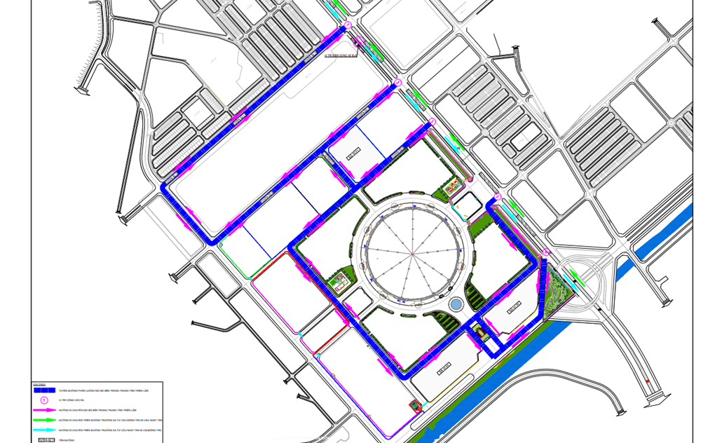 Sở Xây dựng Hà Nội phân luồng, hướng dẫn giao thông phục vụ hội chợ lớn chưa từng có tại Việt Nam - ảnh 1