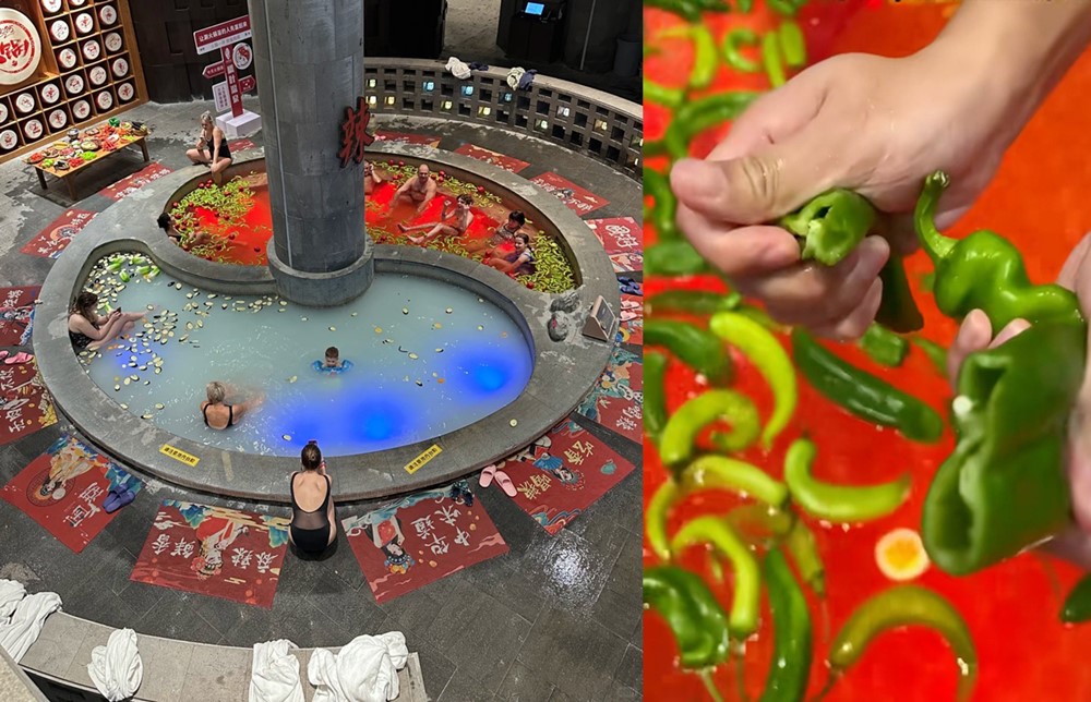 Tắm suối xưa rồi, giờ ‘bắt trend’ là phải đi ‘tắm lẩu cay’ đỏ rực toàn ớt như thế này đây! - ảnh 4