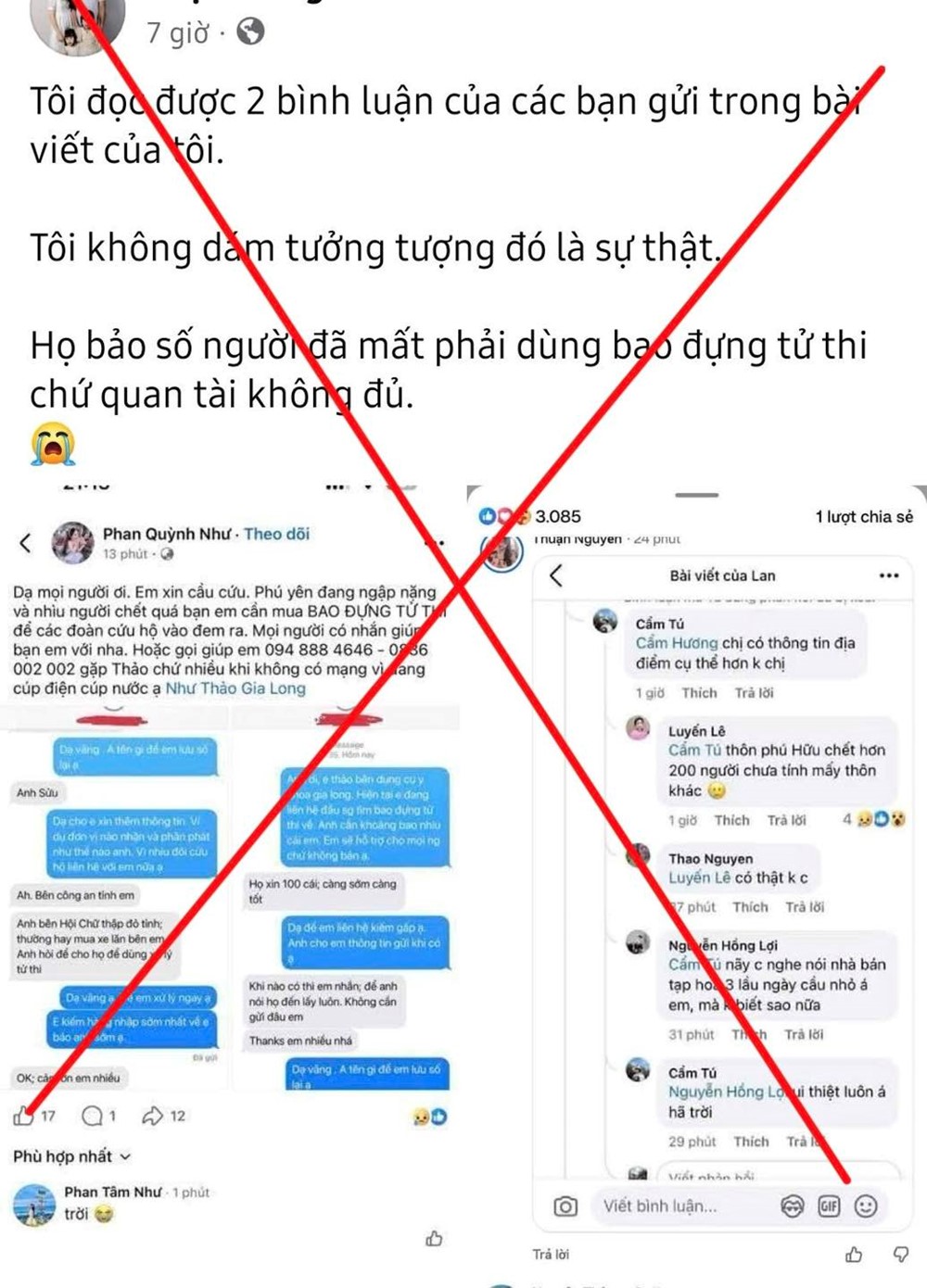 Bác tin 'hàng trăm người chết do sập nhà tránh lũ'  - ảnh 2