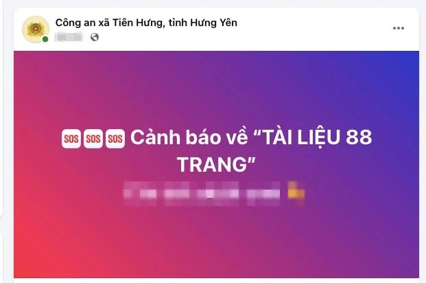 Công an cảnh báo khẩn tới người dân về ‘Tài liệu 88 trang’  - ảnh 1