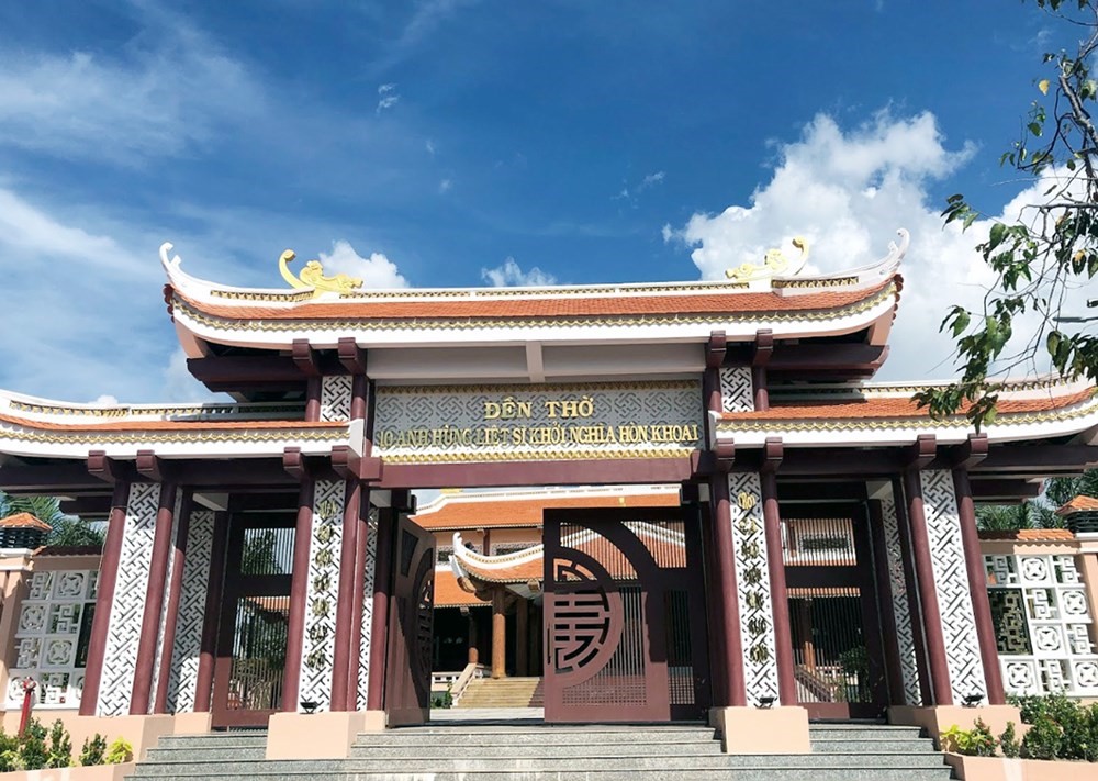 Trùng tu, nâng cấp đền thờ 10 Anh hùng liệt sỹ nơi đất mũi - ảnh 1