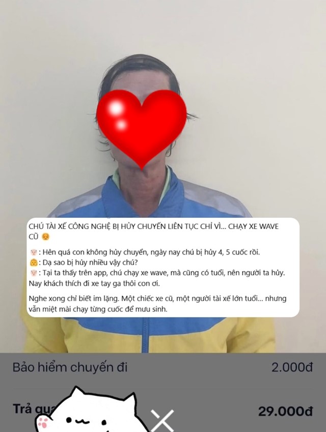 Sự thật về ‘tài xế lớn tuổi liên tục bị hủy chuyến vì đi xe Wave cũ’ đang gây xôn xao mạng xã hội - ảnh 1