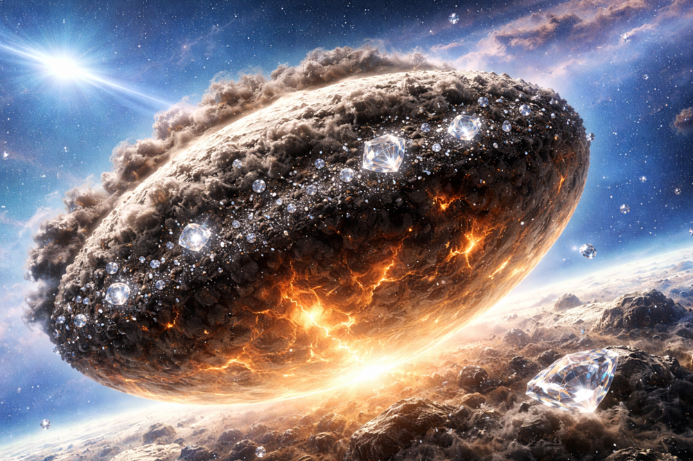 Phát hiện ngoại hành tinh chứa đầy kim cương, có kích thước tương đương sao Mộc - ảnh 1