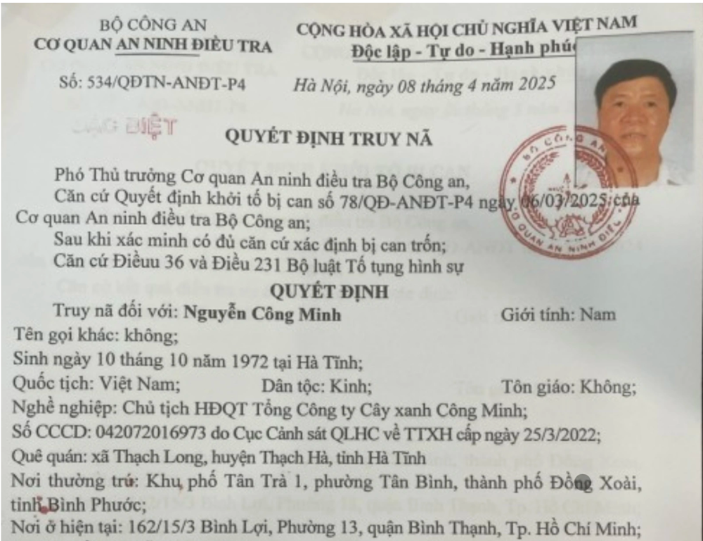 Bộ Công an đề nghị truy tố vắng mặt Chủ tịch HĐQT Nguyễn Công Minh - ảnh 1