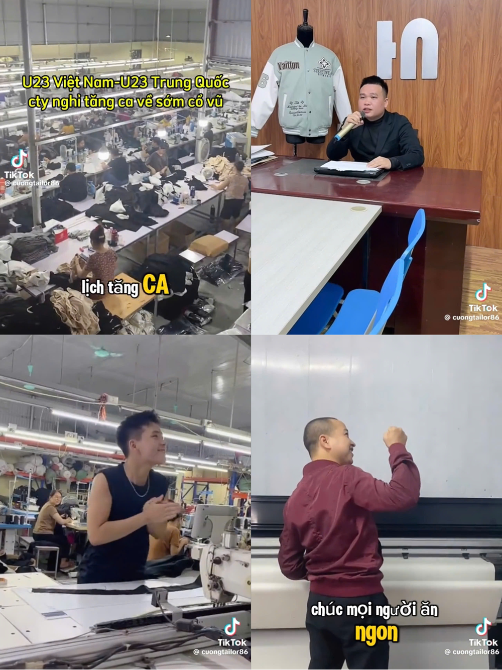 Một công ty cho toàn bộ nhân viên về sớm, tặng thêm suất thịt kho tàu để cổ vũ đội tuyển U23 Việt Nam - ảnh 1