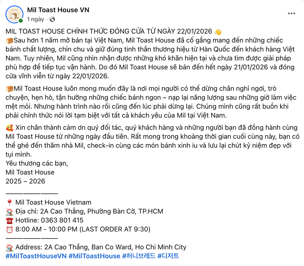 Tiệm bánh mì từng gây 'bão' mạng xã hội bất ngờ thông báo đóng cửa vĩnh viễn - ảnh 1