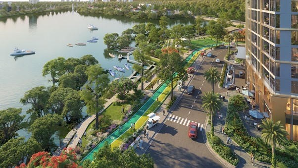 Bến du thuyền đẳng cấp dưới chân tòa tháp The Charm