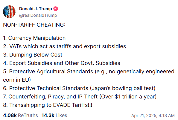 Ông Trump công bố 8 hành vi gian lận phi thuế quan gây hại cho Mỹ - ảnh 1