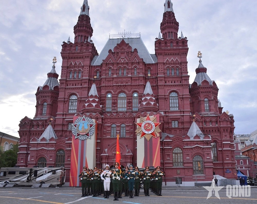 Đoàn Quân đội Nhân dân Việt Nam trong buổi sơ duyệt trên Quảng trường Đỏ: 'Cực phẩm' cao 1m8 trở lên, là các cán bộ, học viên ưu tú của quân đội - ảnh 7