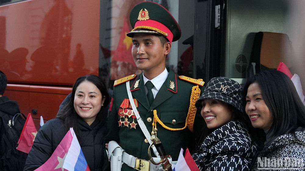 Đoàn Quân đội Nhân dân Việt Nam trong buổi sơ duyệt trên Quảng trường Đỏ: 'Cực phẩm' cao 1m8 trở lên, là các cán bộ, học viên ưu tú của quân đội - ảnh 4