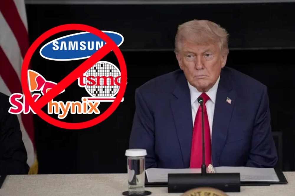 Ông Trump tính thu hồi giấy phép hoạt động của Samsung, SK Hynix và TSMC: Chuyện gì xảy ra? - ảnh 1