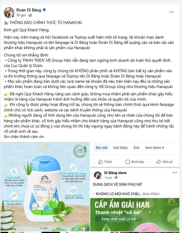 'Đại gia quận 7' Đoàn Di Băng ra thông báo nóng trên kênh 1,9 triệu người theo dõi - ảnh 1