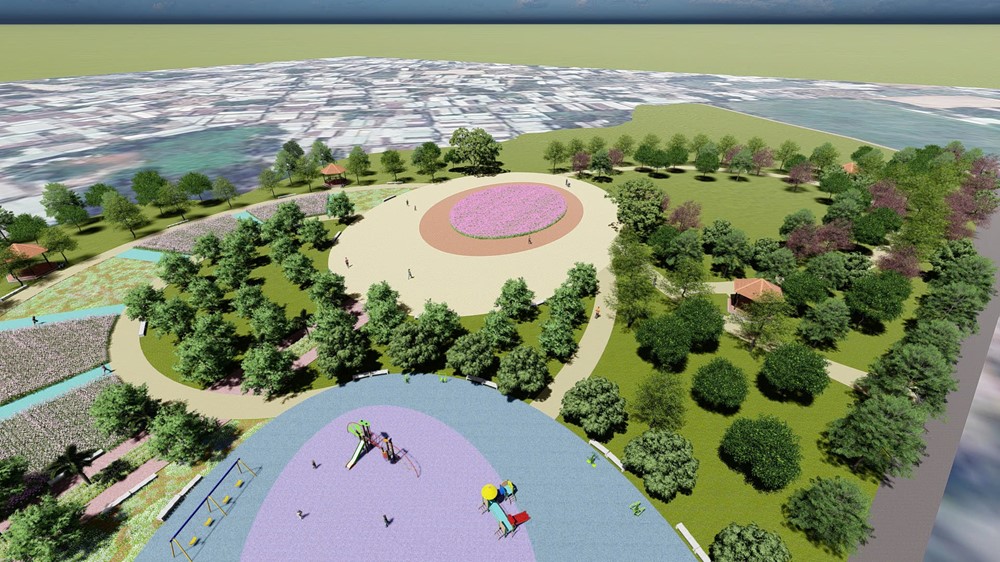 Thành phố đông dân nhất cả nước có thêm công viên 27 tỷ đồng, thiết kế độc nhất vô nhị trên 'khu đất ao cá' - ảnh 1