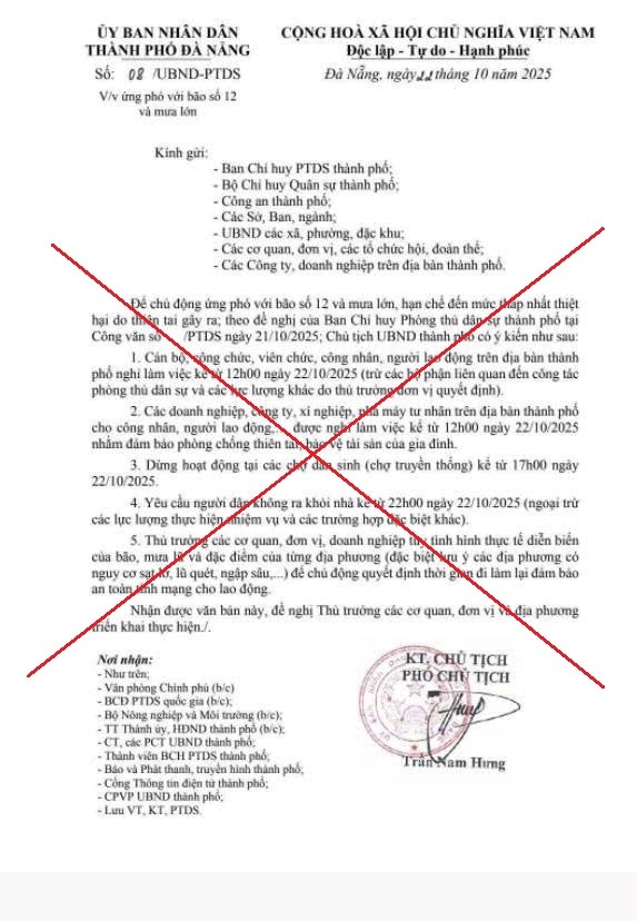 Cảnh báo quan trọng đến hơn 3 triệu người dân Đà Nẵng - ảnh 1