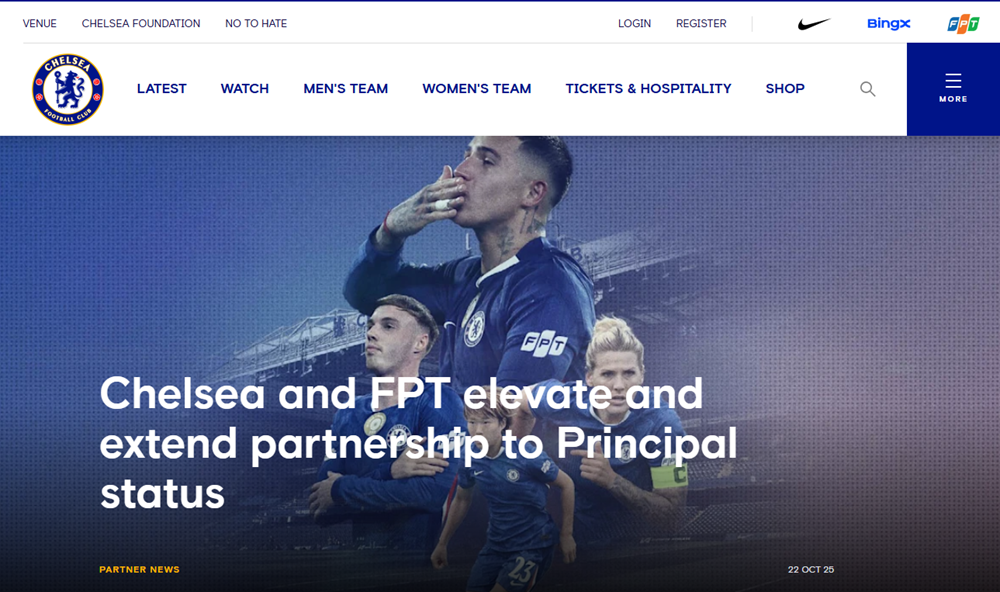 Chelsea chính thức công bố thỏa thuận ‘khủng’ với FPT: Báo Anh tiết lộ vớ bẫm hơn 500 tỷ đồng, vượt mặt Arsenal, áp sát MU - ảnh 3