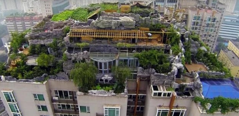 Chiếm dụng tầng thượng chung cư để xây biệt thự 1.000m2 giữa lòng thành phố, đại gia bị chính quyền yêu cầu tháo dỡ khẩn cấp - ảnh 2